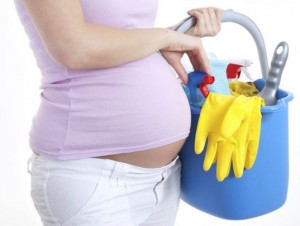 Zwanger schoonmaken